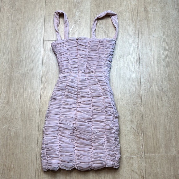 NEW! House of CB Cate ruched minidress, SIZE XS 1099 - Picture 6 of 8